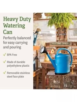 French Blue Watering Can -Green Garden Shop 06341 7