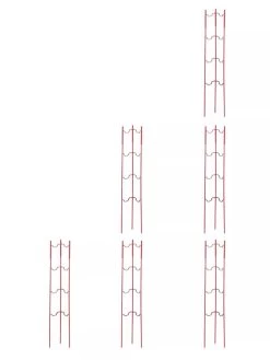 Stacking Tomato Ladders, Set Of 6 -Green Garden Shop 40309 Red stacking tomato ladders set of 6 red tif