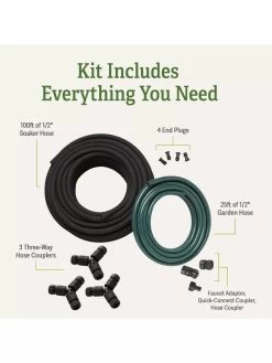 Garden Row Snip-n-Drip Soaker System -Green Garden Shop 8587042 inclusion
