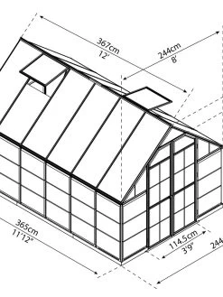 Canopia® By Palram Balance Greenhouse, 8' X 12' 21 Canopia® By Palram Balance Greenhouse, 8' X 12' -Green Garden Shop 8588023 06V jpg