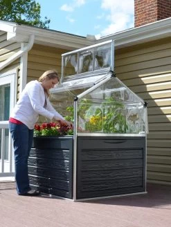 Canopia® By Palram Plant Inn™ Raised Bed Greenhouse, 4' X 4' -Green Garden Shop 8588308 02V tif