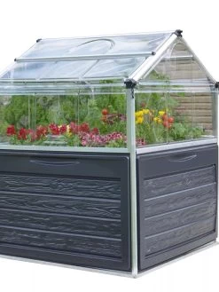 Canopia® By Palram Plant Inn™ Raised Bed Greenhouse, 4' X 4' -Green Garden Shop 8588308 08V tif