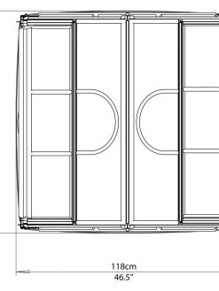 Canopia® By Palram Plant Inn™ Raised Bed Greenhouse, 4' X 4' -Green Garden Shop 8588803 11V tif