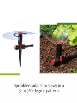 Snip-n-Spray Garden And Landscape Sprinkler System -Green Garden Shop 8589718 range