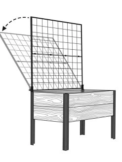Space-Maker Pivoting Trellis, 4' 9 Space-Maker Pivoting Trellis, 4' -Green Garden Shop 8590247 001 tif