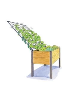 Space-Maker Pivoting Trellis, 4' 8 Space-Maker Pivoting Trellis, 4' -Green Garden Shop 8590247 SMTrellis 4ft tif