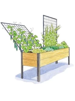 Space-Maker Pivoting Trellis, 8' -Green Garden Shop 8590367 SMTrellis 8ft tif
