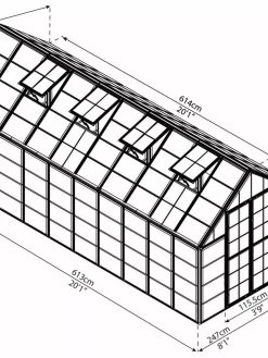 Canopia® By Palram Harmony™ Snap & Grow Greenhouse, 8' 40 Canopia® By Palram Harmony™ Snap & Grow Greenhouse, 8' -Green Garden Shop 8591043 12V jpg
