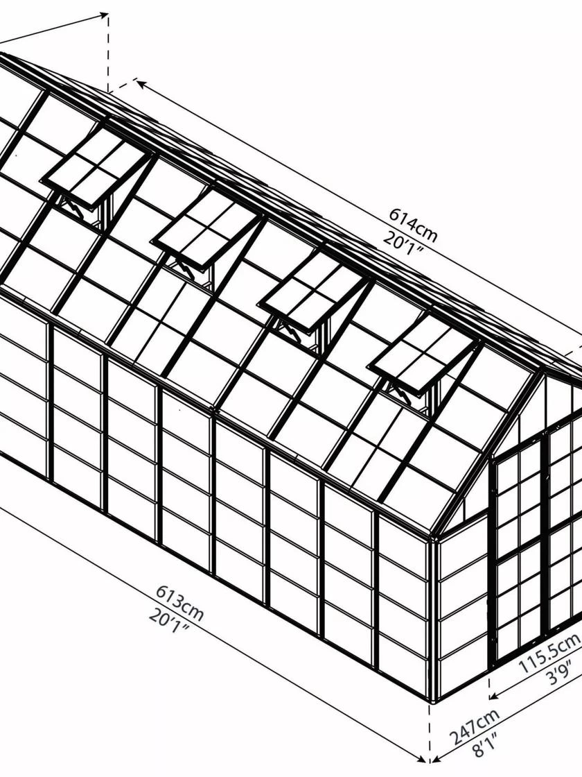 Canopia® By Palram Harmony™ Snap & Grow Greenhouse, 8' 21 Canopia® By Palram Harmony™ Snap & Grow Greenhouse, 8' - Image 19