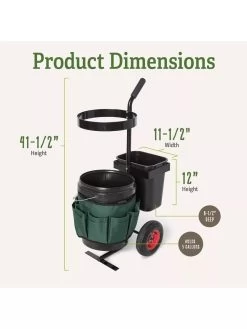Mobile Tool Storage Caddy -Green Garden Shop 8595218 1