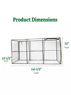 Crop Cage, 4' X 12' -Green Garden Shop 8596540 2