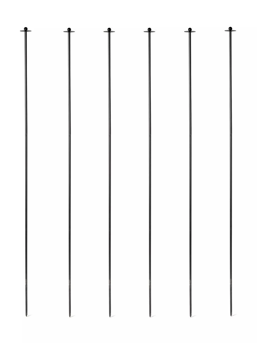 6' Protection Stakes For Netting, Set Of 6 3 6' Protection Stakes For Netting, Set Of 6