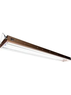 T5 Designer 2-Tube Fixture With Bulbs, 4'