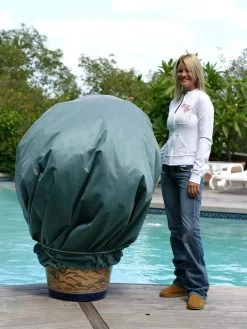 The Planket® Frost Protection Plant Cover, 10' Round -Green Garden Shop 8599102 01V tif