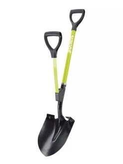 Sun Joe® Shovelution Steel Blade Shovel With Spring Assist Handle -Green Garden Shop 8599166 03V tif