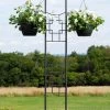 Achla Designs Square-on-Squares Double Pole Trellis 2 Achla Designs Square-on-Squares Double Pole Trellis -Green Garden Shop 8599483 01V tif