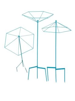 Parasol Plant Supports, Set Of 3 -Green Garden Shop 8611129 3850 tif