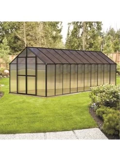 MONT Premium Greenhouse, 8' X 20' -Green Garden Shop 8611174 02v monticello premium greenhouse 8 x 20 black