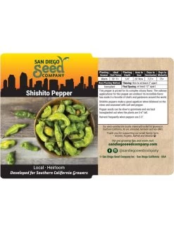 Shishito Pepper Organic Seeds -Green Garden Shop 8611910 02v