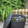 Matte Black Ribbed Hose Pot With Lid -Green Garden Shop 8611991 061 tif