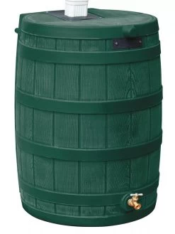 Rain Wizard 40 Gallon Rain Barrel -Green Garden Shop 8612308 02V jpg