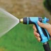 Aqua Joe® AJHN105 Hose Nozzle With Trigger Flow Control -Green Garden Shop 8612870 03v aqua joe hose nozzle with trigger flow control