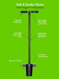Yard Butler® Long Handled Bulb Planter 7 Yard Butler® Long Handled Bulb Planter -Green Garden Shop 8613157 03v
