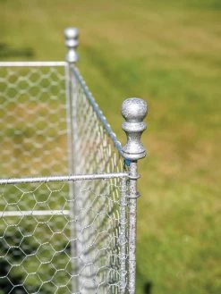 Tall Chicken Wire Critter Fence Extension Panel, Set Of 2 23 Tall Chicken Wire Critter Fence Extension Panel, Set Of 2 -Green Garden Shop 8613260 0082 1
