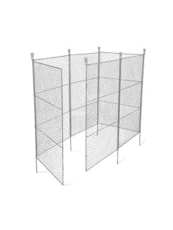 Tall Chicken Wire Critter Fence With Gate -Green Garden Shop 8613260 6051