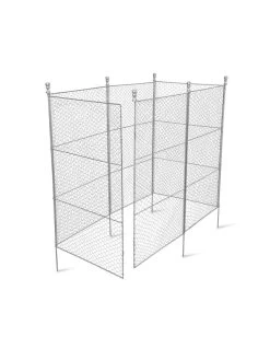 Tall Chicken Wire Critter Fence With Gate -Green Garden Shop 8613260 6052