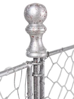 Tall Chicken Wire Critter Fence With Gate -Green Garden Shop 8613260 6057