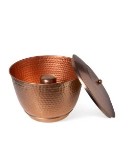 Hammered Copper Hose Pot With Lid -Green Garden Shop 8613311 5812