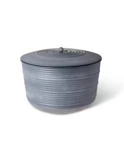 Ribbed Hose Pot With Lid -Green Garden Shop 8613332 5801