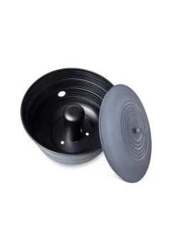 Ribbed Hose Pot With Lid -Green Garden Shop 8613332 5808