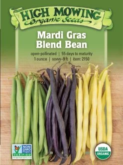 Mardi Gras Bean Blend Organic Seeds