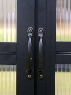 MONT Growers Edition Greenhouse, 8' X 24' -Green Garden Shop bk door handles 2000 300 dpi 2